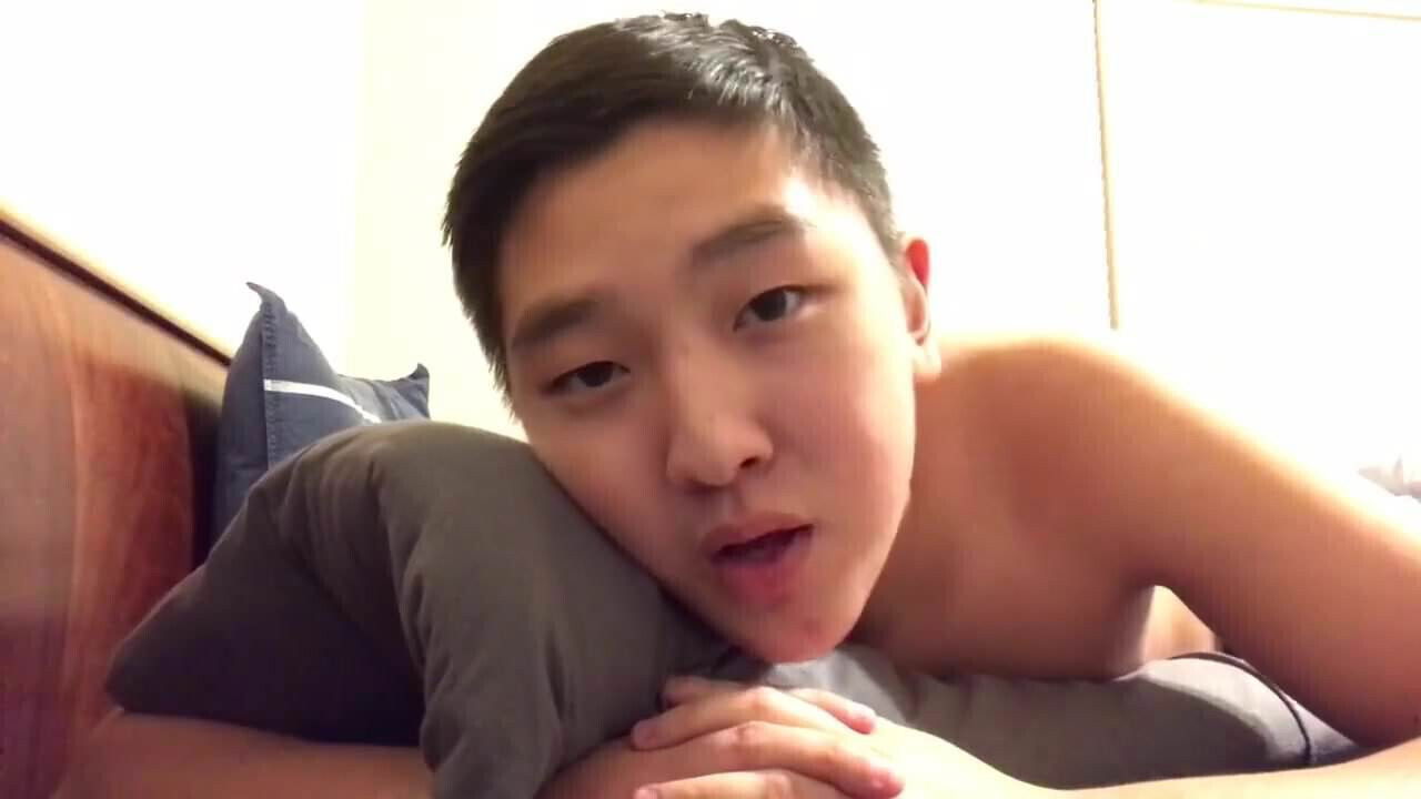 Horny Asian in Bed