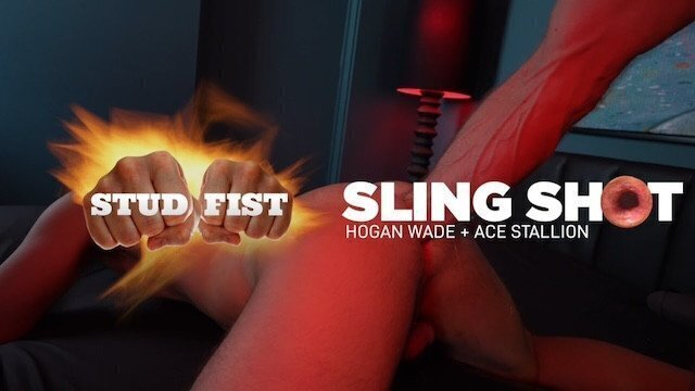 Hogan Wade Slingshots Stallion's Hole Open Wide with Huge FFists STUDFIST
