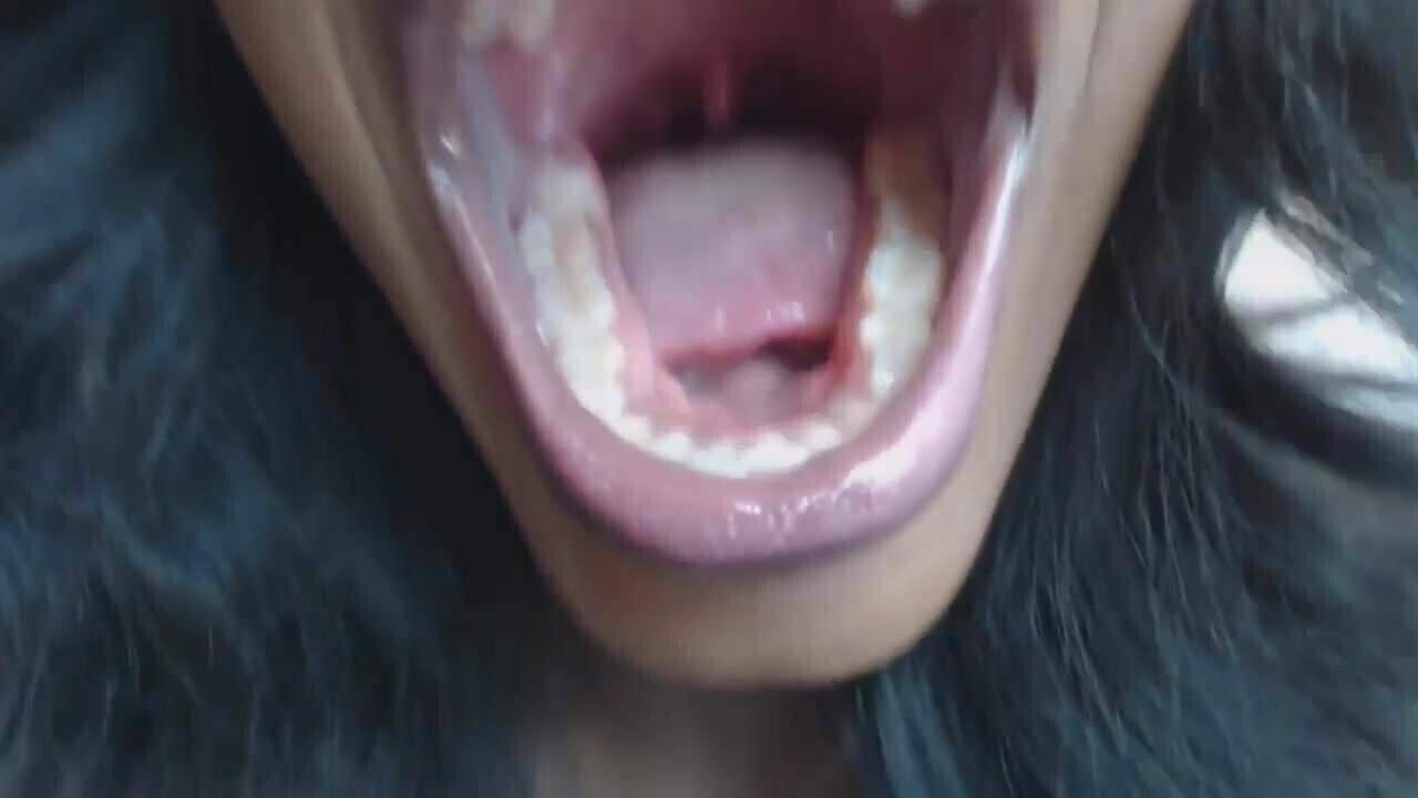 Ebony mouth fetish