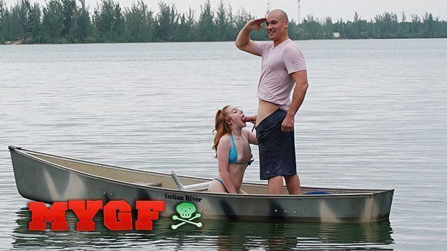 Redhead Beauty Amber Addis Horny Gets Fucked Boat Middle Lake