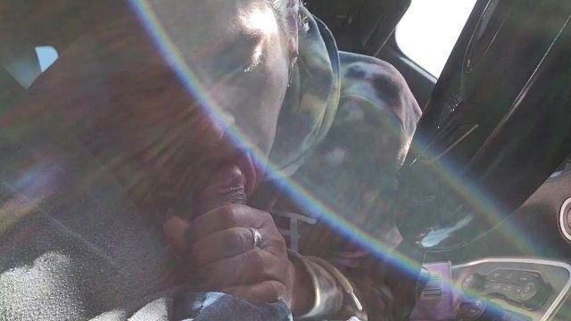 Public road head blowjob