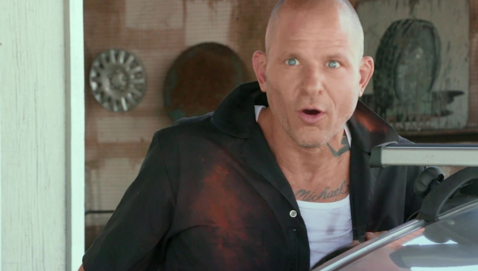 garage with ebony August Skye