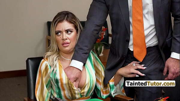 MILF'_s Back Bending Over Principal Save Stepdaughter