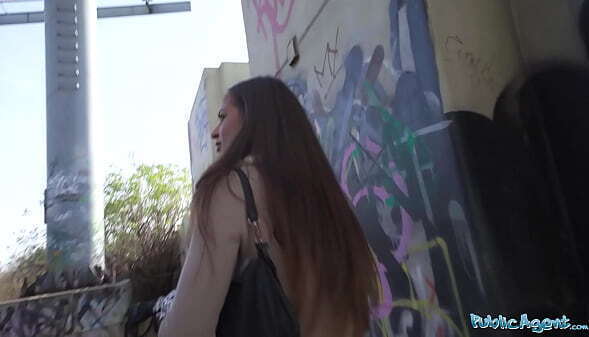 Public Agent British brunette gets paid suck fuck Czech