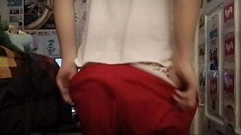 A 19 year old femboy wearing panties bubble butt part 1