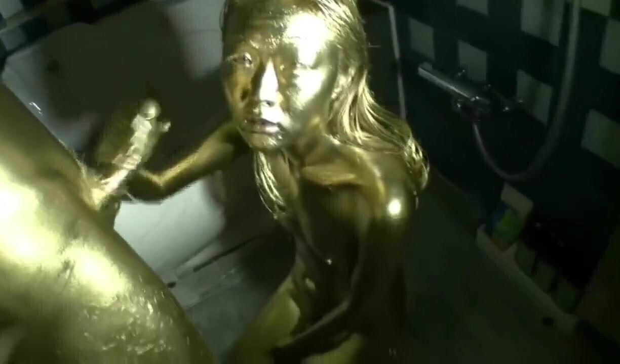 Gold painted Japanese sex