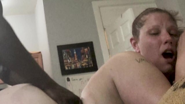 Chubby Milf gets slutted couch when husband goes work