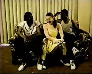 white slut ghetto threesome