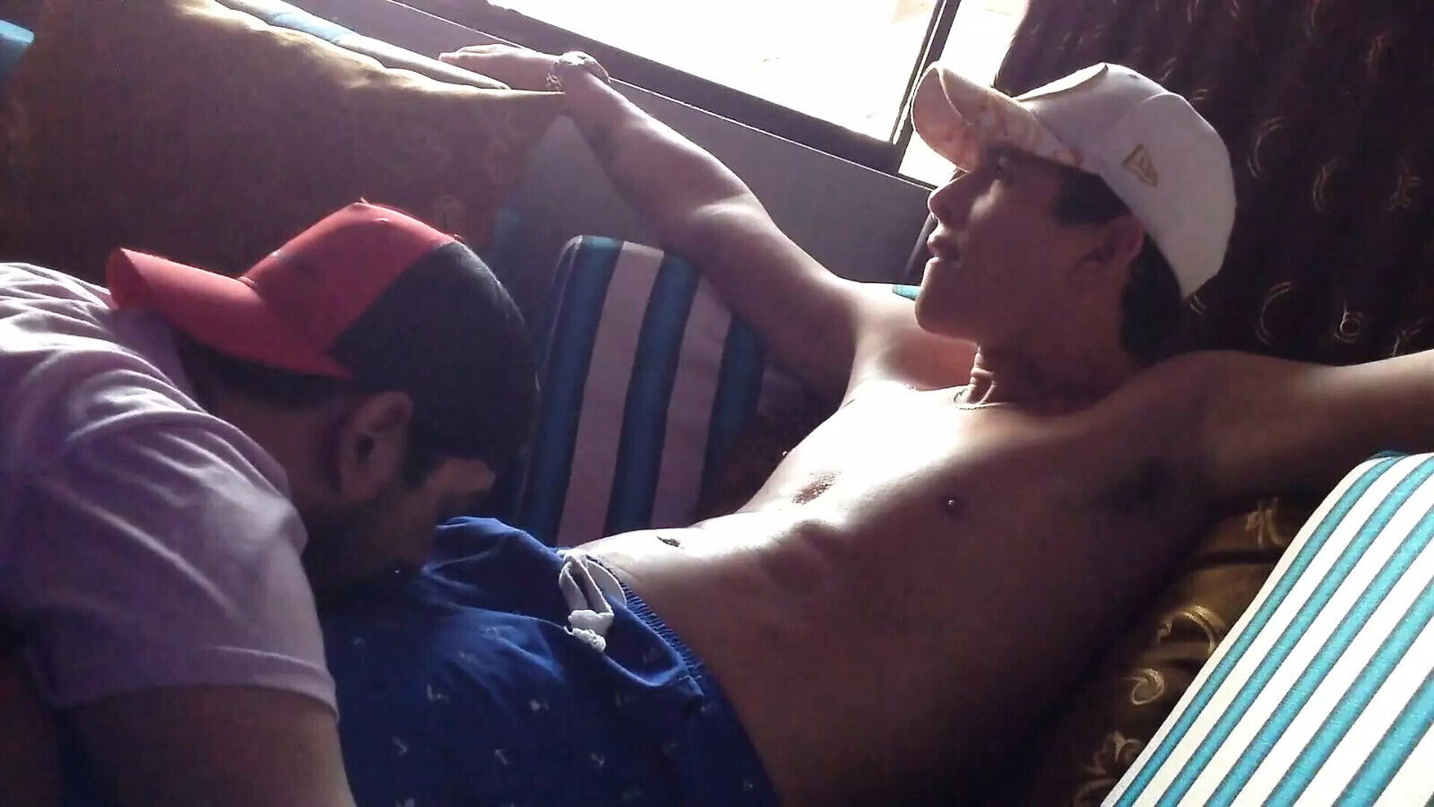 Skinny Enters Bunker Give Good Blowjob