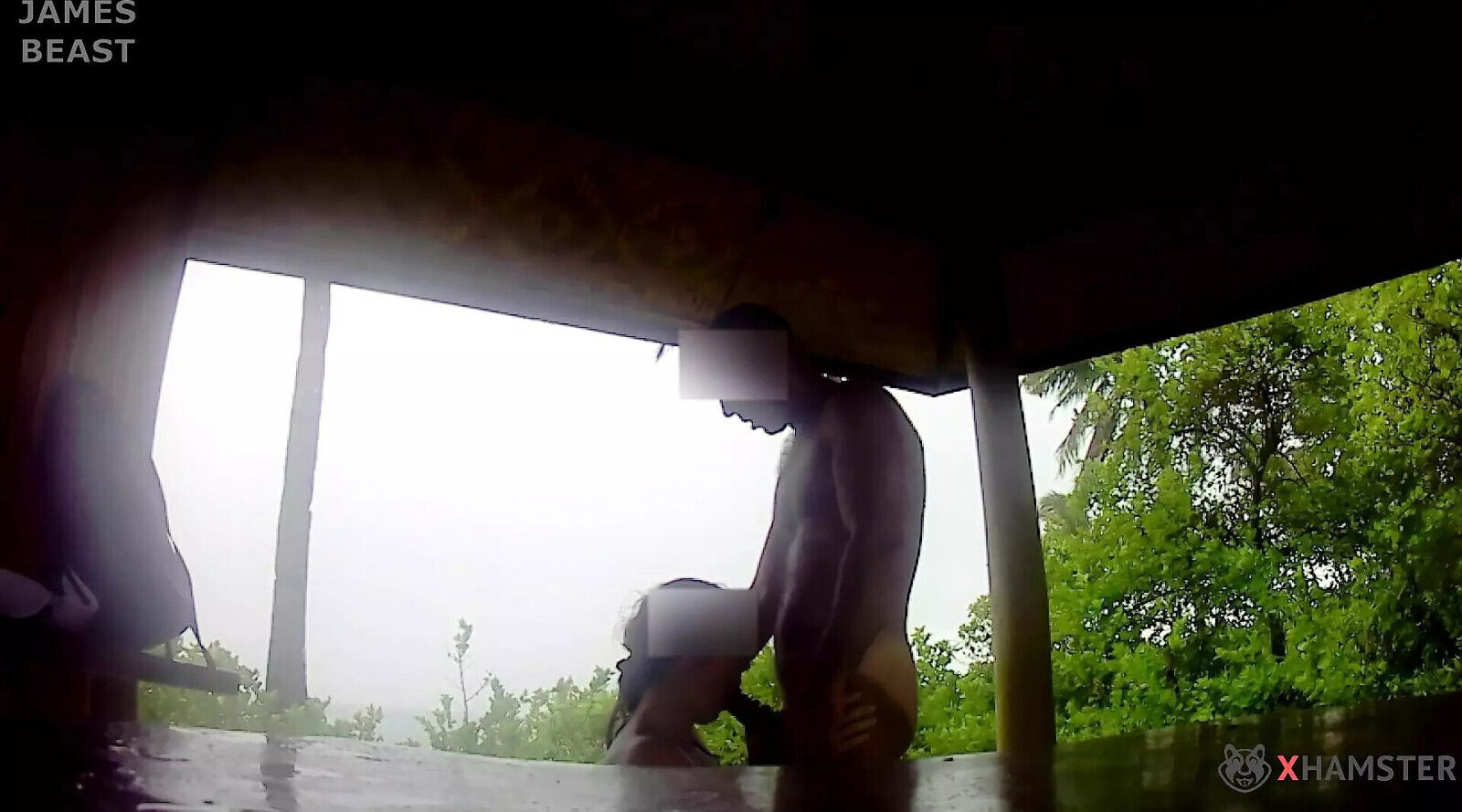 Slow motion Calangaman Island Amateur Russian couple