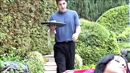 Brunette gets nice pussy fucked creamed after sucking dick