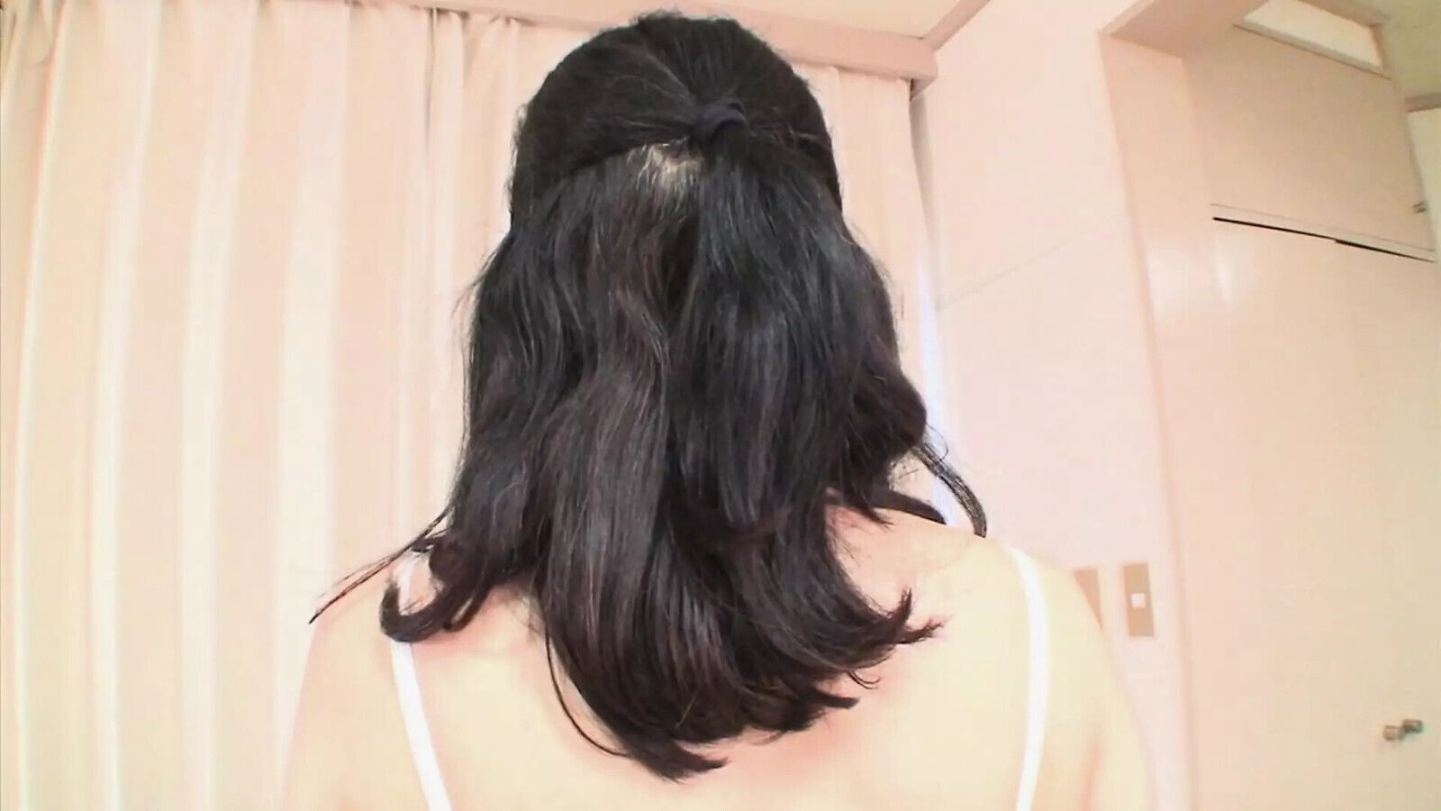 Japanese granny Kiyoe Majima handle load hairy pussy