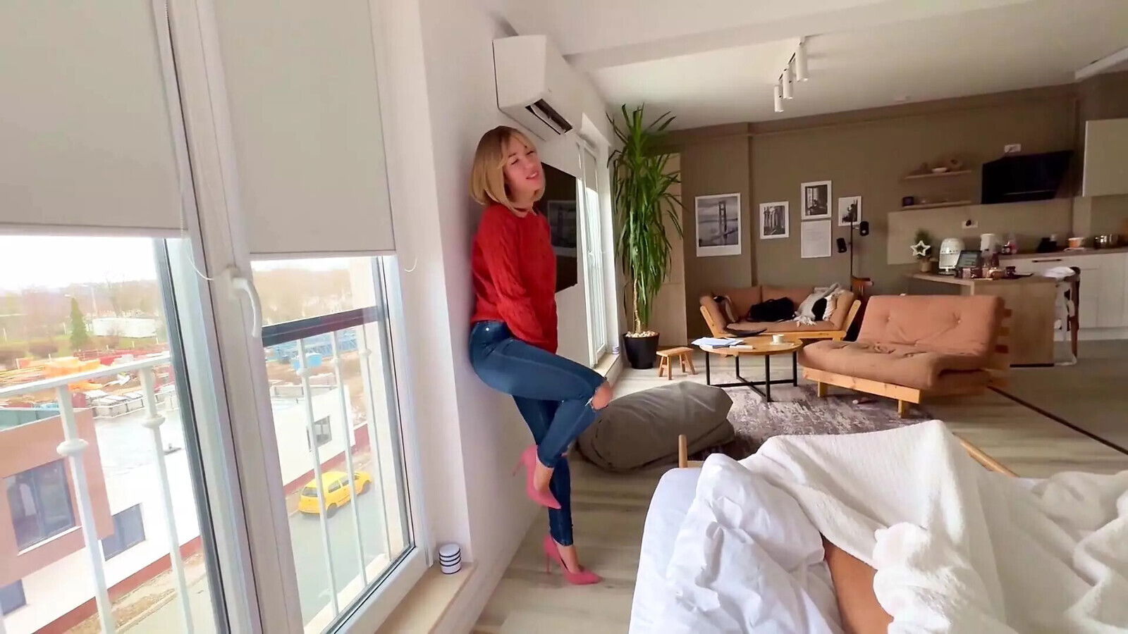 Humiliate Husband's Small Penis, Rips Jeans Fucks