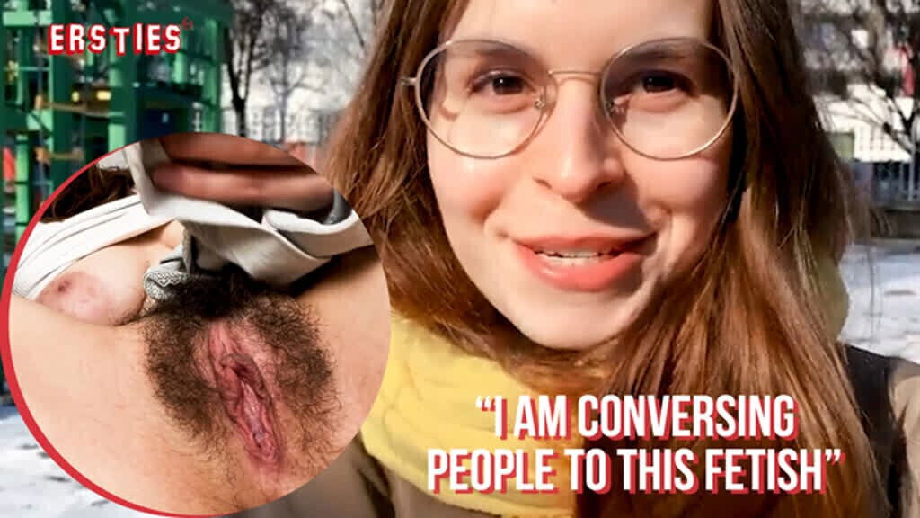 Ersties Natural Daniela Explores Underwear Fetish While Inserts Them Into Pussy