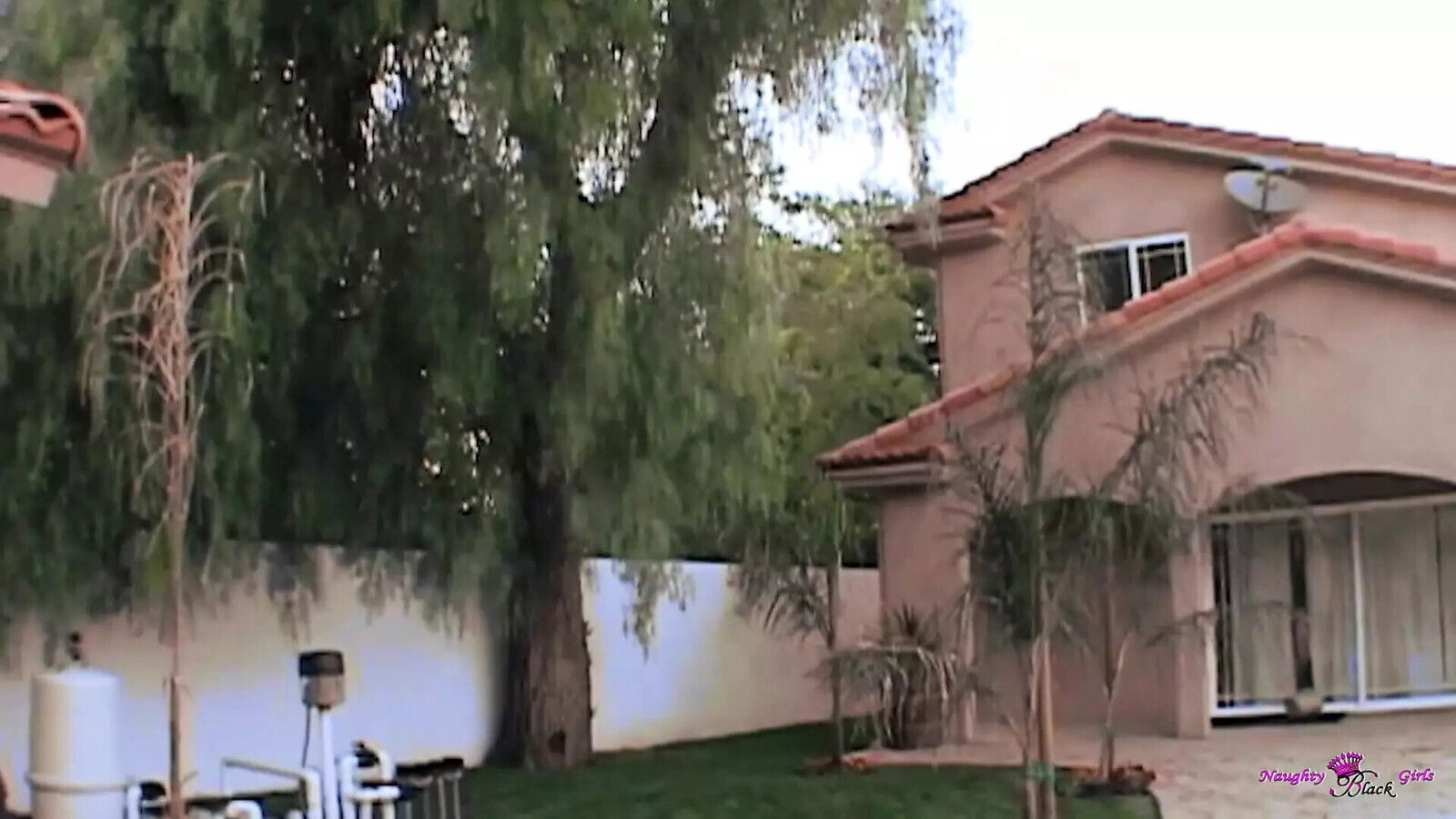 bored black ditches pool party swallow inside house