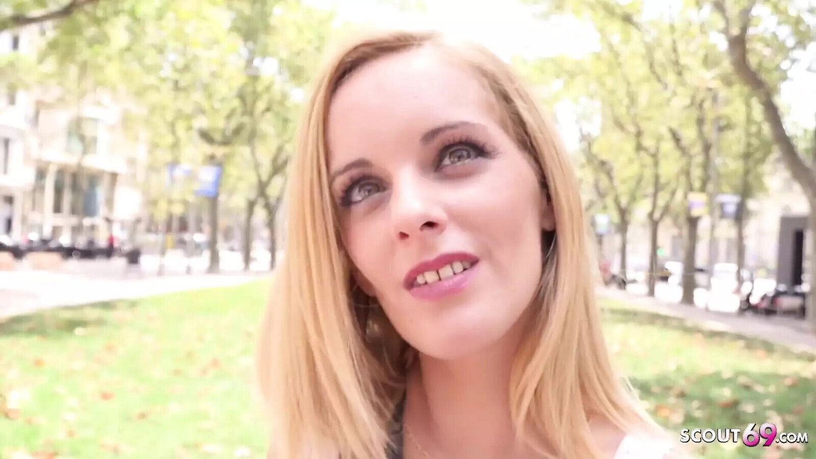 GERMAN SCOUT MILF tricked Tiny Girl Agatha fake model casting