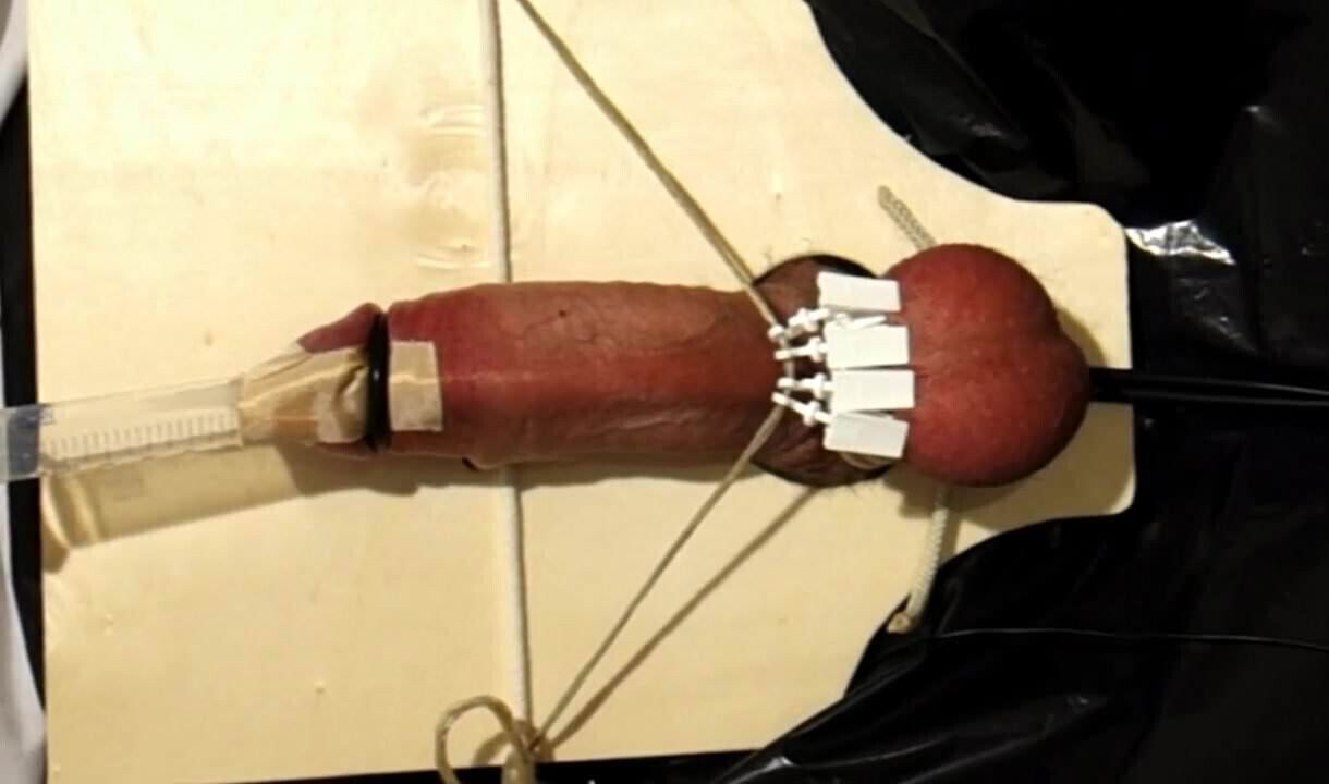 Electro Torture with Balls Clamped