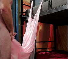 My pink nightgown used for a cum target