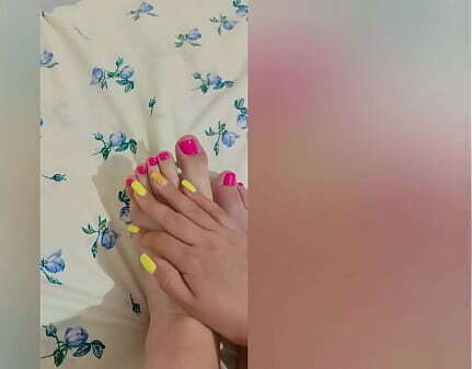 strokes little legs after shower shoots phone LuxuryOrgasm