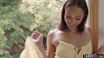 Tiny black teen Alexis deepthroats rides after telling much loves