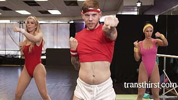 Jumping Jacks Jizzing Tranny'_s Racks