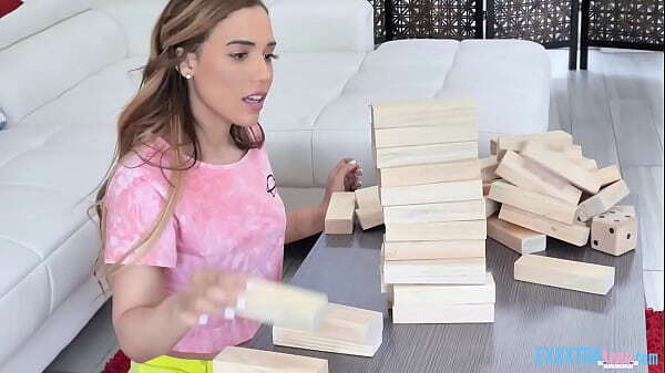 Huge Jenga with Alita