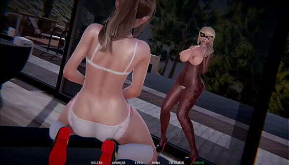 Nympho tamer-Duas l&eacute_sbica divertindo