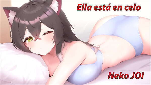 Maullidos orgasmos incluidos. gatuno novia Neko celo. espa&ntilde_ola.