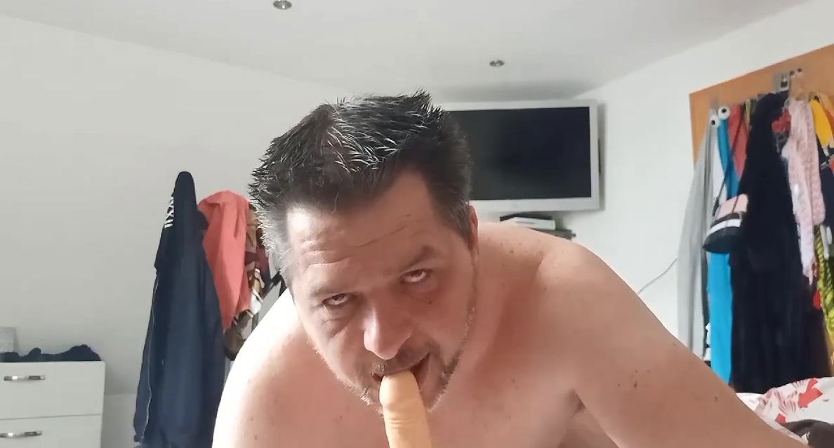 Sascha Kern Gives Dildo Blowjob