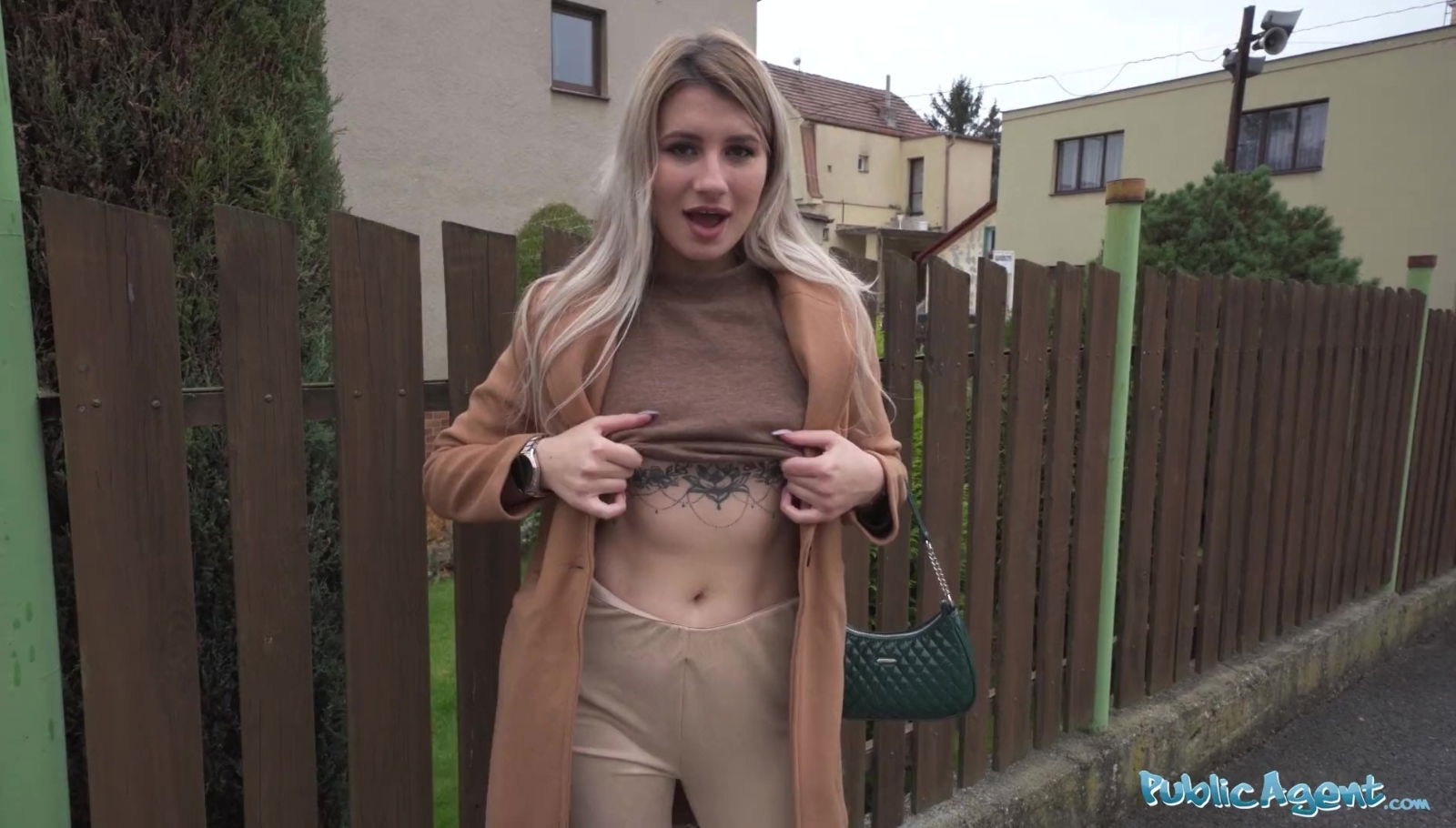 Blonde Marsianna Amoon flashes small public takes money best bareback