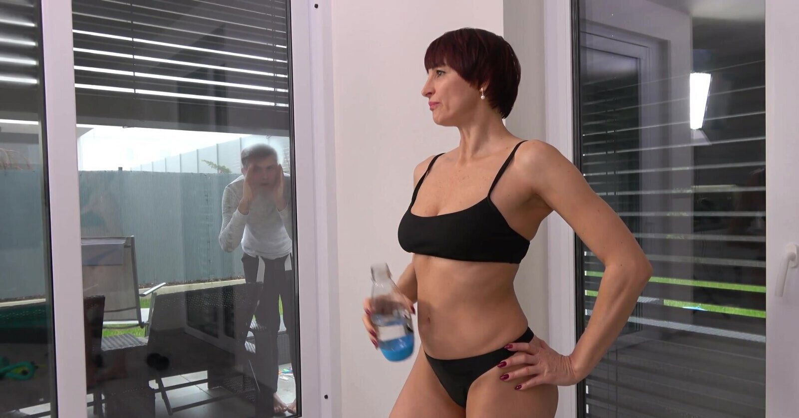 Dirty mature Ramona moans while riding hard manhood