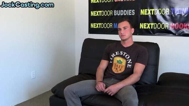 Sexy wild jock loves stroking dick while moaning