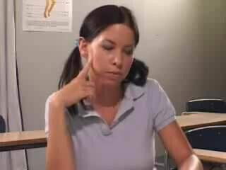 STP7 Horny Schoolgirl Seduces And Fucks Her Teacher !