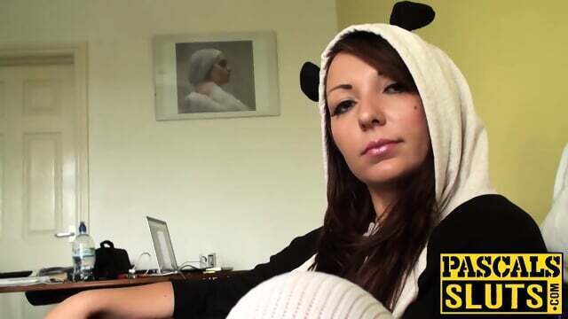 Sexy girl with natural gets pussy destroyed