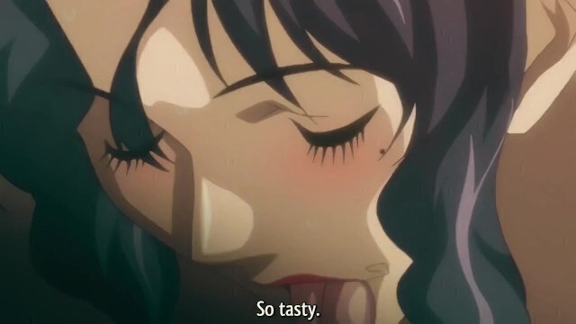Experienced Busty Woman Gives Blowjob Lover Hentai