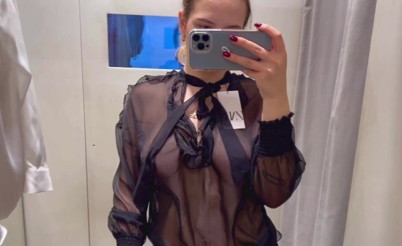 Trying Haul Transparent through Clothing Sexy Girl Hard Nipples