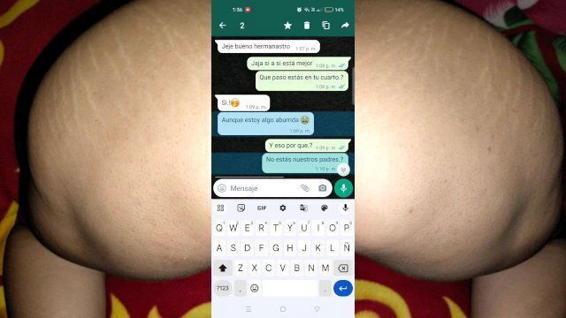 Conversacion hermanastra caliente termina