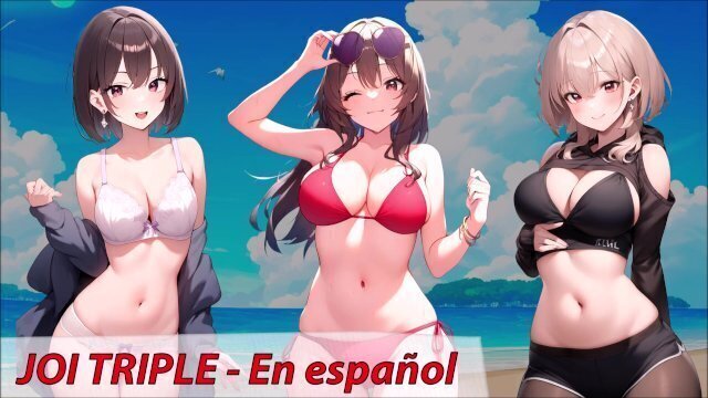 Triple amigas quieren masturbarte turnos. español.