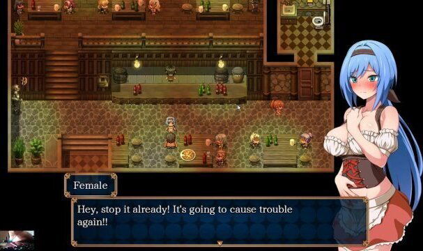 nightmare knighe horny maid working tavern