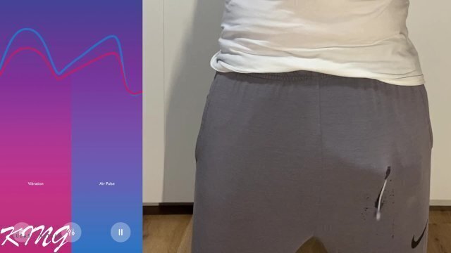 Huge hands free cumshot, prostate orgasm with vibrator