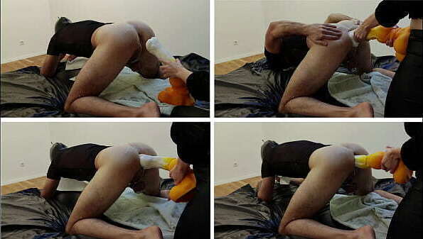 Pegging with huge Swisok Magga Orgasm!