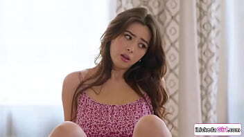 Milf pussy licking stepdaughter after watching dildo