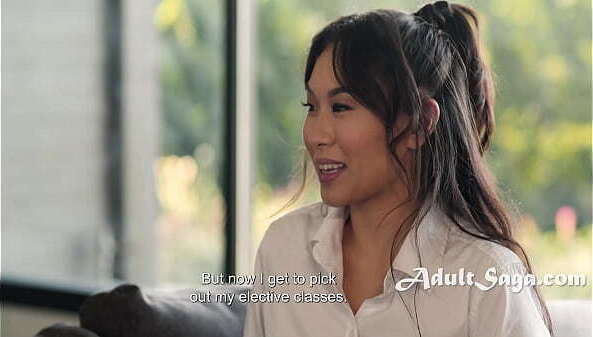 MILF From Asian StepDaughter'_s Upskirt