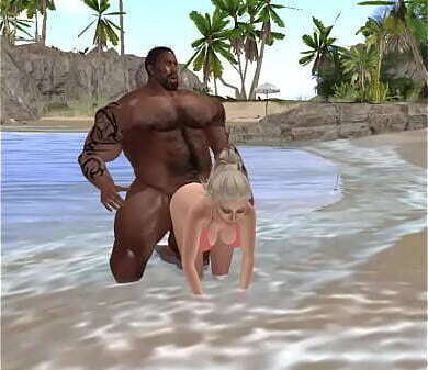 lucky beach bimbo gets worked duane brown'_s