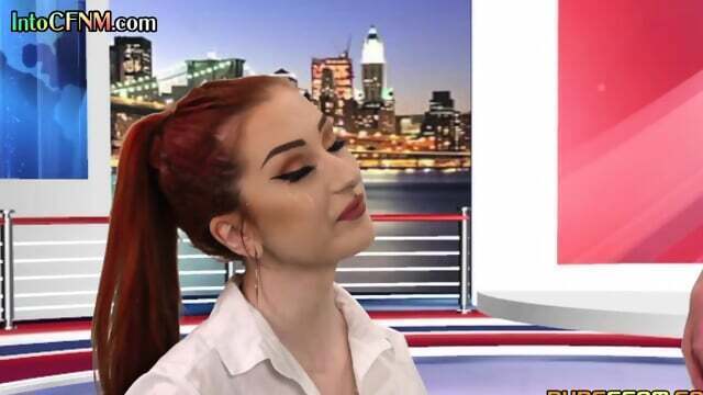 CFNM titted nympho bitch seduces perverted male