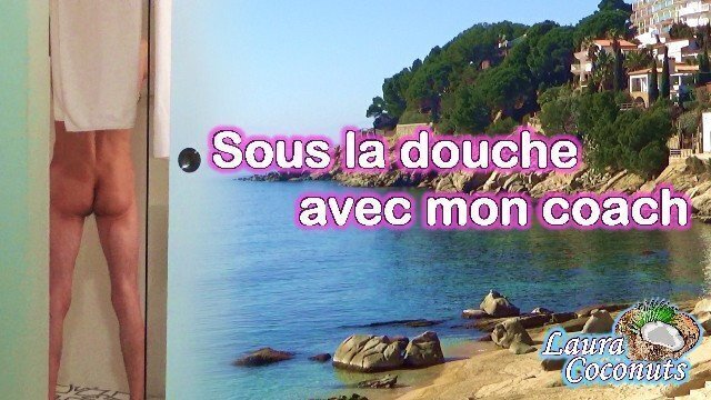 LauraCoconuts douche avec coach, premiere avec Coach Ethan