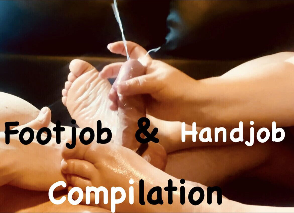 Footjob handjob compilation