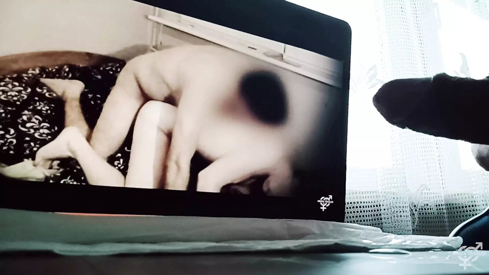 Watching video with girlfriend turns decide Jerk off.