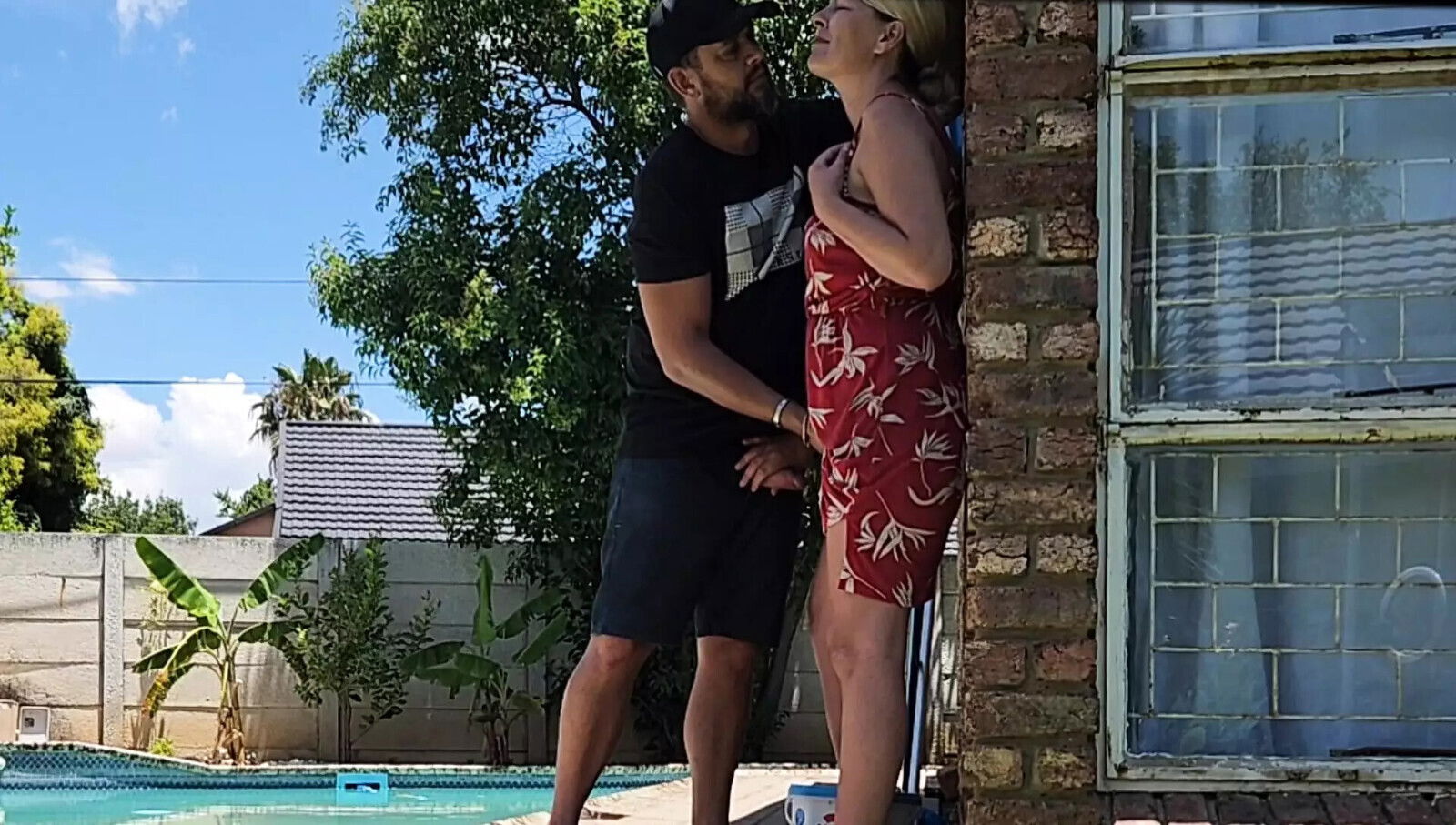 almost fucked neighbours wife when helped with swimming pool
