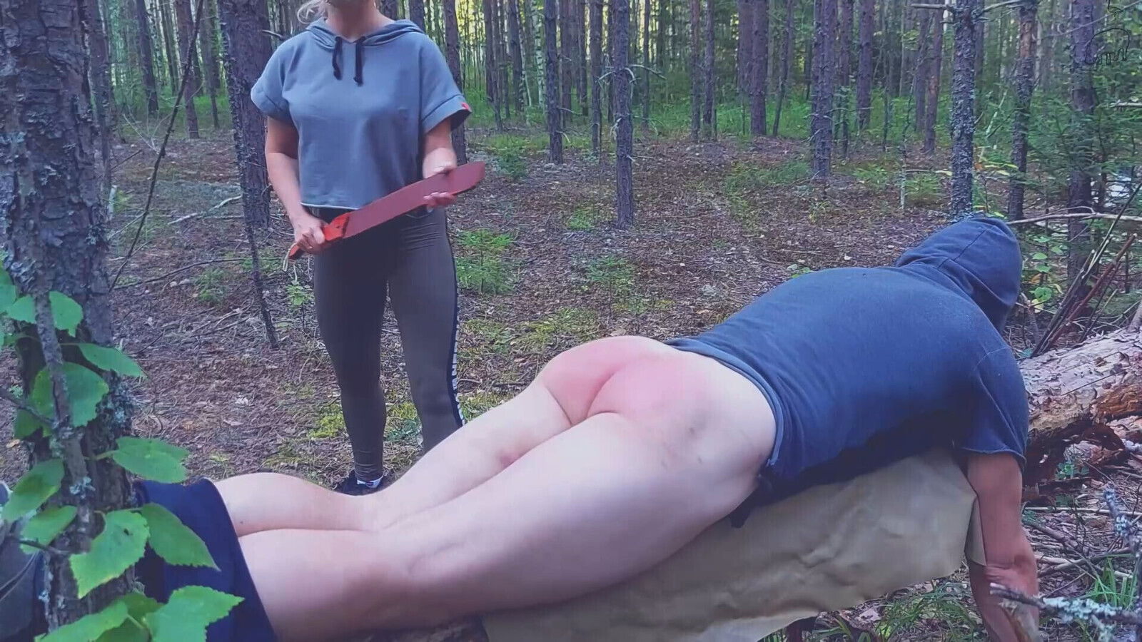 Spanking husband forest